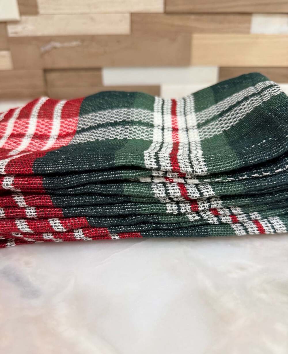 Christmas Plaid Cloth Napkins